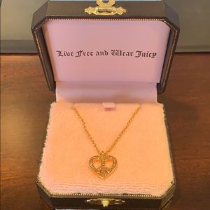 Juicy Couture Heart/Peace Necklace